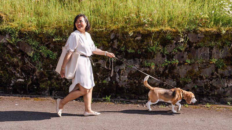 Fenina and pet Bentley